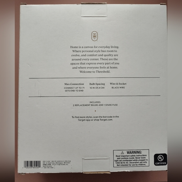 NEW Threshold LED String Lights 10 LIGHTS Outdoor/indoor - Picture 5 of 9